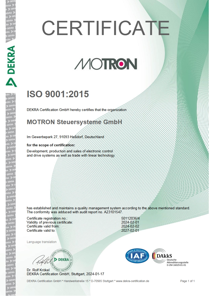 Rezertification ISO 