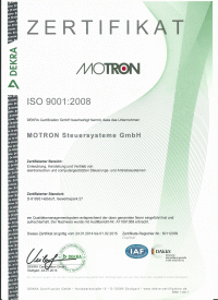 ISO 9000-Zertifikat DEKRA-Zertifikat