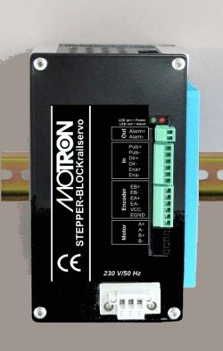 STEPPER-BLOCKrailservo für closed-loop-stepper STEPPER-BLOCK auf Hutschiene