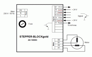 Anschlussplan Stepperblock gold Anschlussplan Stepperblock gold